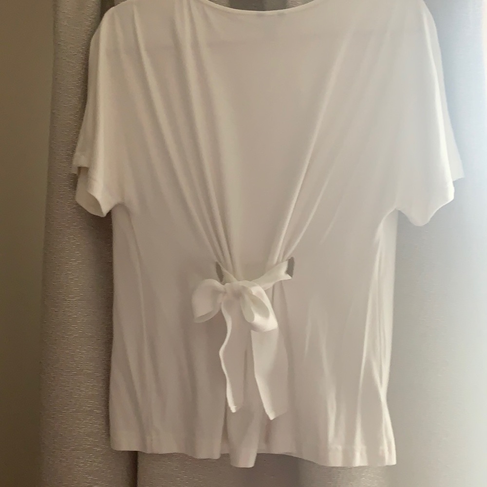 Ann Taylor tie back stretchy tee